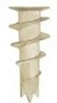 Kipsitulpat, valkoinen muovi - 100 kpl.