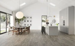 Moland Bastion Vinyl Wideplank, Harmaa tammi, 220x1828 mm.