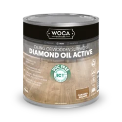 WOCA, Diamond Oil Active, Karamellinruskea - 2,5 litraa