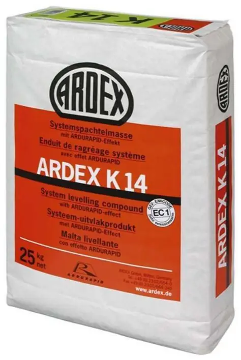 Ardex K14 - Lattia- ja seinätasoitemassa