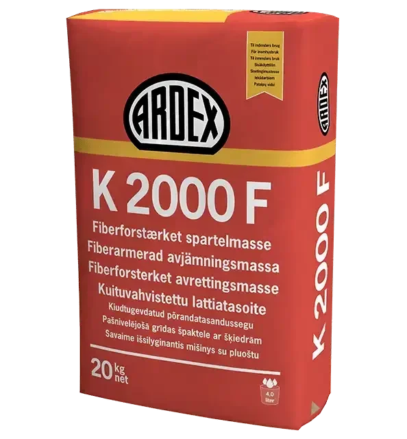 Ardex K 2000 F, kuitutasoitemassa 20 kg.