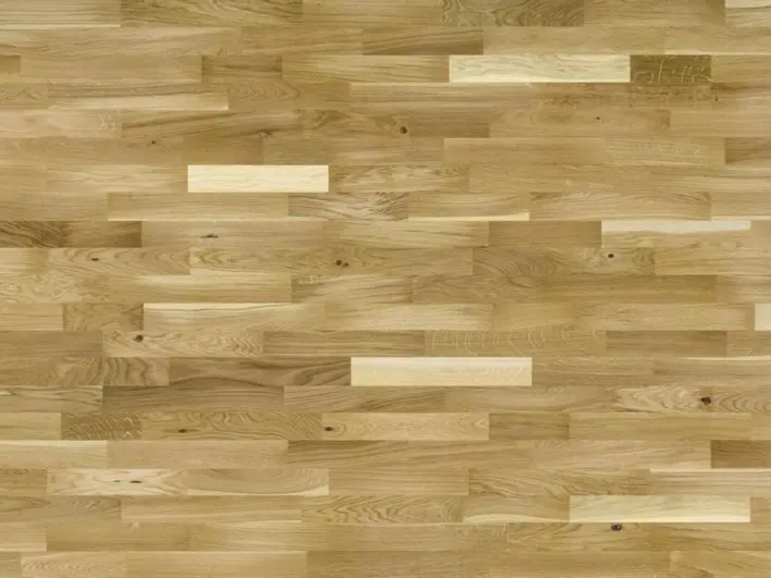 Puulattia - Tammi 3-lautainen lamelliparketti, luonnollinen mattalakka