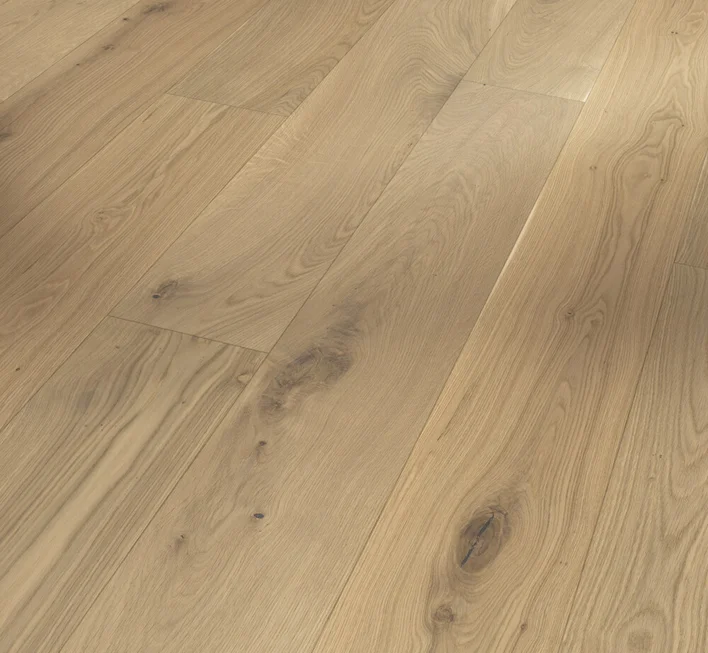 Parador puulattia Basic 11-5 - Tammi, lankku Rustiikki harjattu valkoinen luonnonöljytty