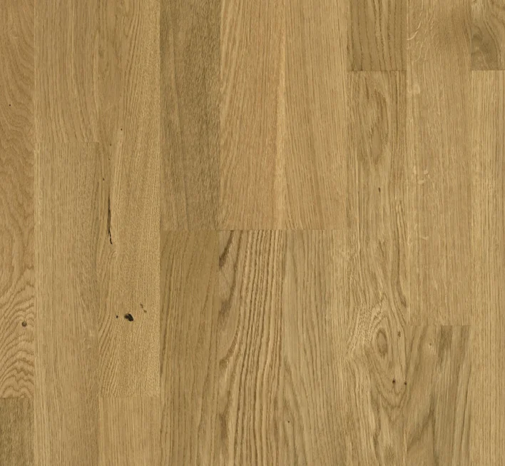 Puulattia Classic 3060 - Tammi oksainen, 3-lautainen Living mattalakalla