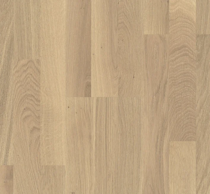 Puulattia Classic 3060 - Tammi, kolmisauvainen Living valkoinen mattalakattu