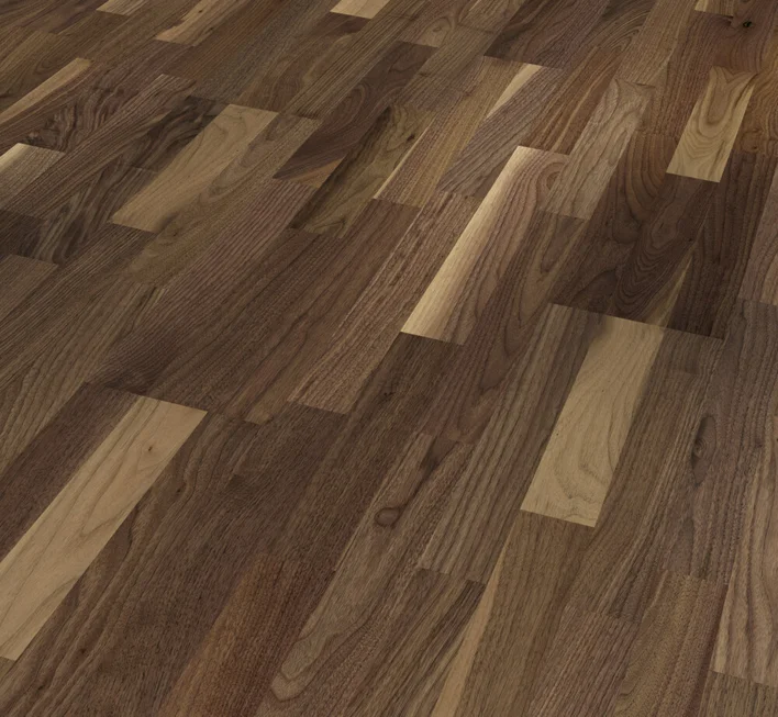 Parkettilattia Classic 3060 - Pähkinä, 3-lautainen Living mattalakk