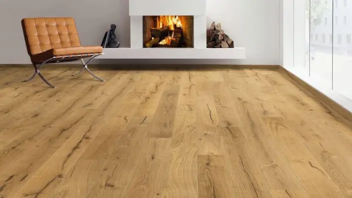 Haro lankkulattia - Tammi Alabama harjattu nL+