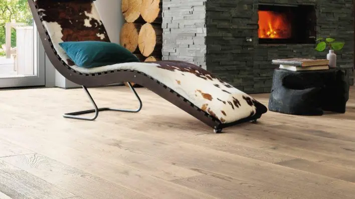 Haro lankkulattia - Tammi tupakkaharmaa Sauvage retro-harjattu nL+