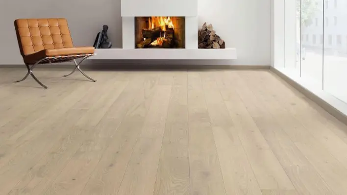 Haro plankegulv - Tammi hiekanharmaa Markant harjattu nD