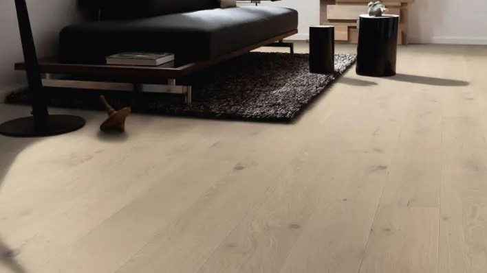 Haro lankkulattia - Tammi hiekanharmaa Sauvage harjattu nD