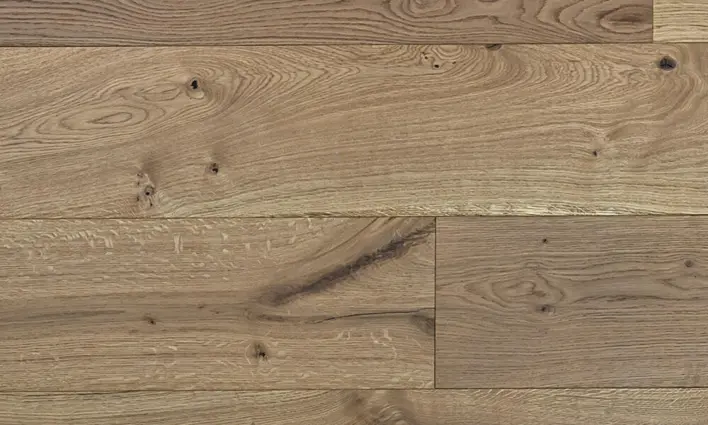 Puulattia - Tammi Herregårdsplank 260 mm. Harjattu luonnöljy