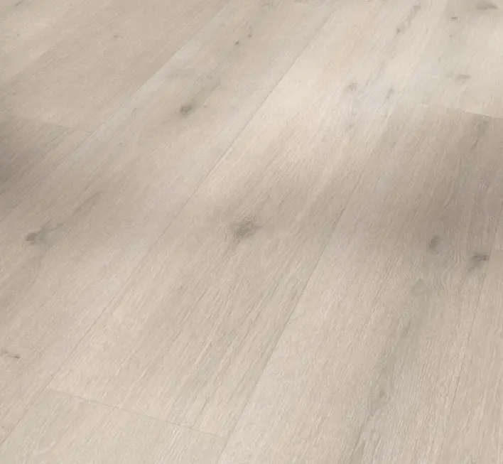Parador Modular One - Tammi Urban valkoinen kalkittu puurakenne, Slotsplanke