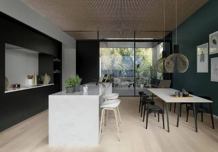 BOEN Saarni valkoinen Live Pure Andante, lankku