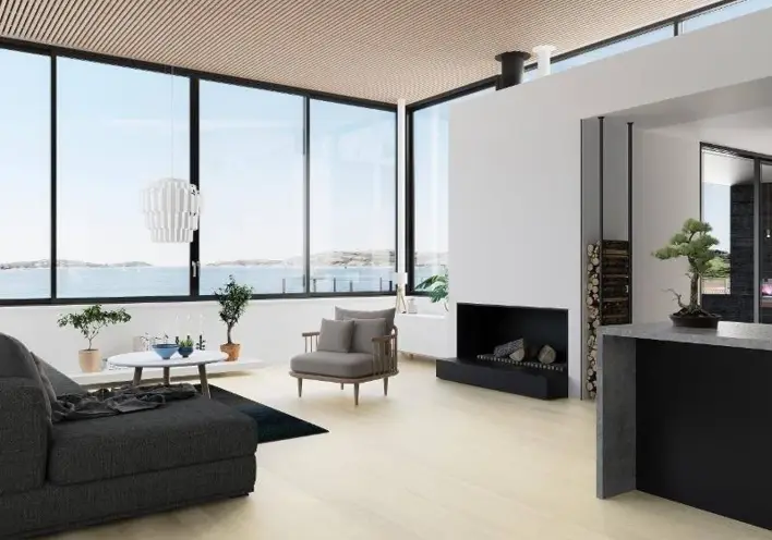 BOEN Saarni valkoinen Live Pure Andante, lankku