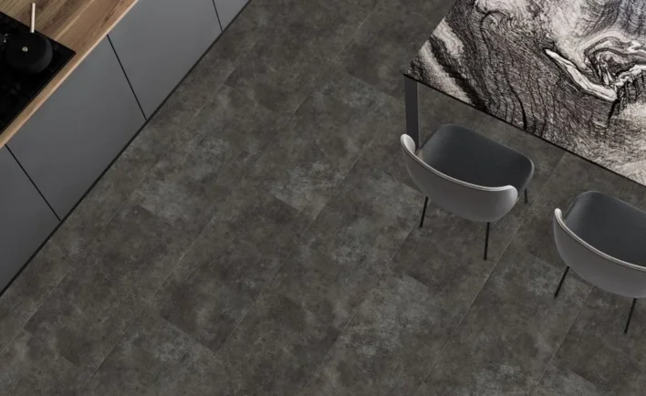 Meltex luksusvinyylilattia 7,5 mm, antrasiitti