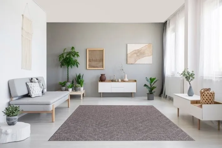 Ulkokäyttömatto, Brussels weave Cube Grey - Loppuerä