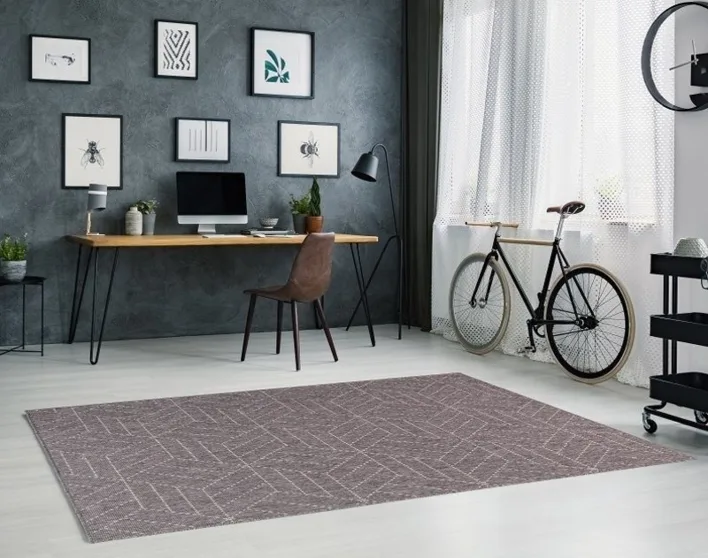 Ulkokäyttömatto, Brussels weave Cube Grey - Loppuerä