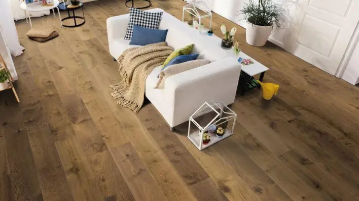 Haro lankkulattia - afrikkalainen tammi light Sauvage harjattu nL+