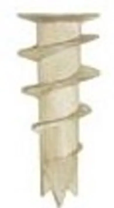 Kipsitulpat, valkoinen muovi - 100 kpl.