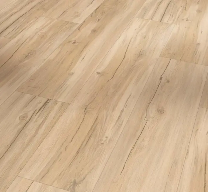 Parador vinyl Basic 5.3 - Tammi Memory hiottu harjattu rakenne