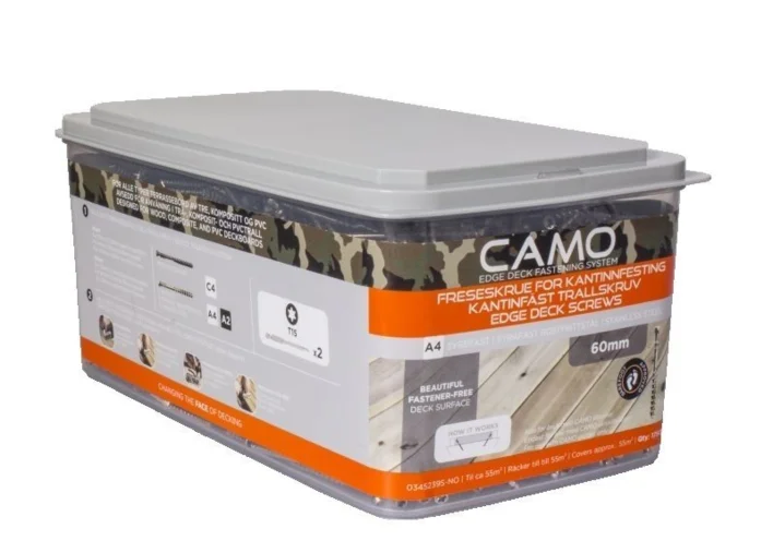 CAMO 4,2x60 mm ruostumaton A4 terassiruuvi - 1750 kpl.