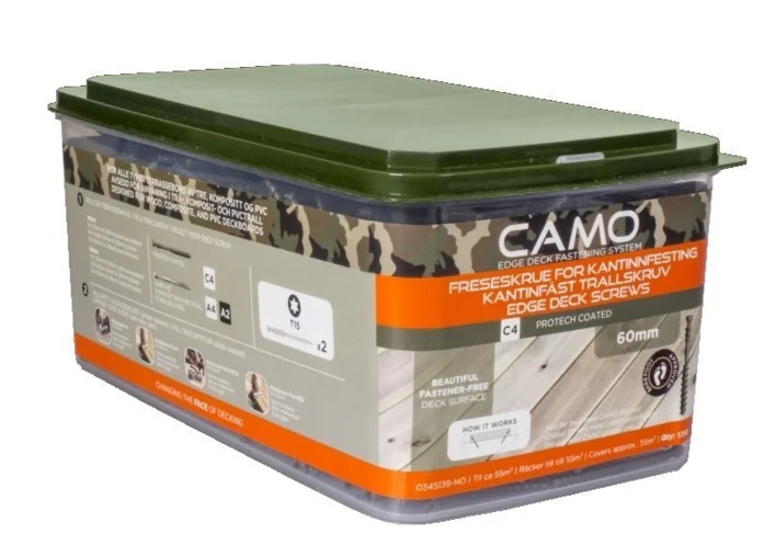 CAMO 4,2x60 mm. Terrasseskruer Protech -1750 stk.