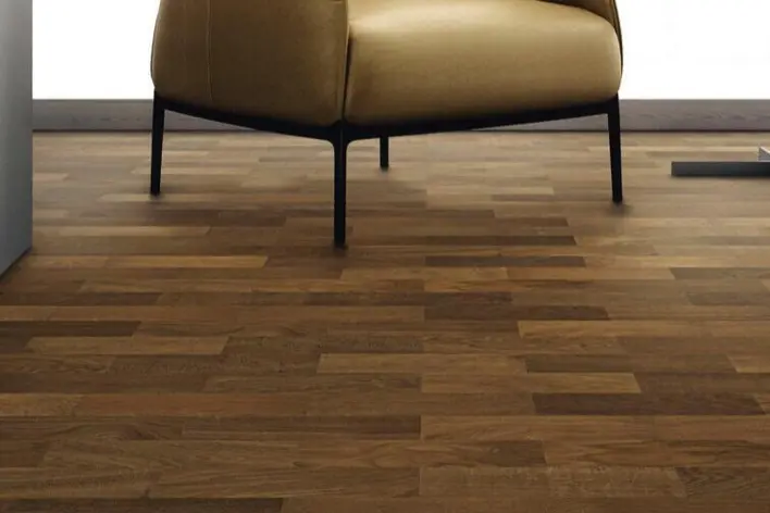 Kalaluuparketti Allegro - Afrikkalainen tammi Light Trend harjattu nL+