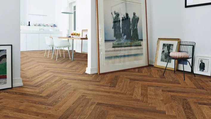 Suurekokoinen kalasruoto Prestige - Savustettu tammi Markant harjattu nD