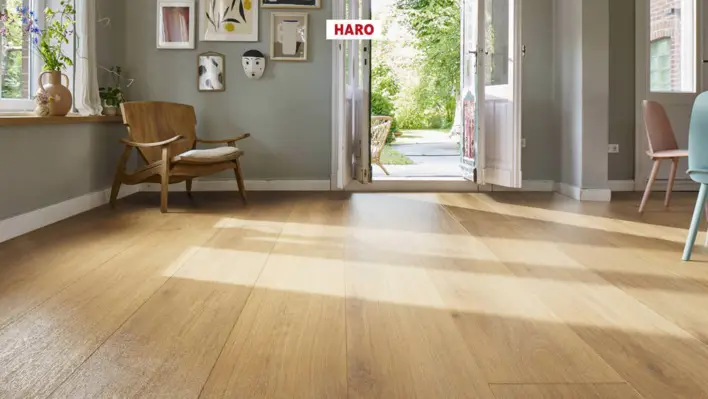 Haro laminaattilattia Aqua - Lankkulattia, Tammi Emilia hunaja