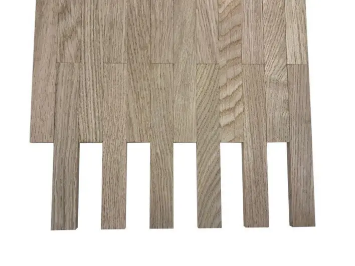 Tammi-mosaikkiparketti, englantilaisella sidonnalla – sormiparketti