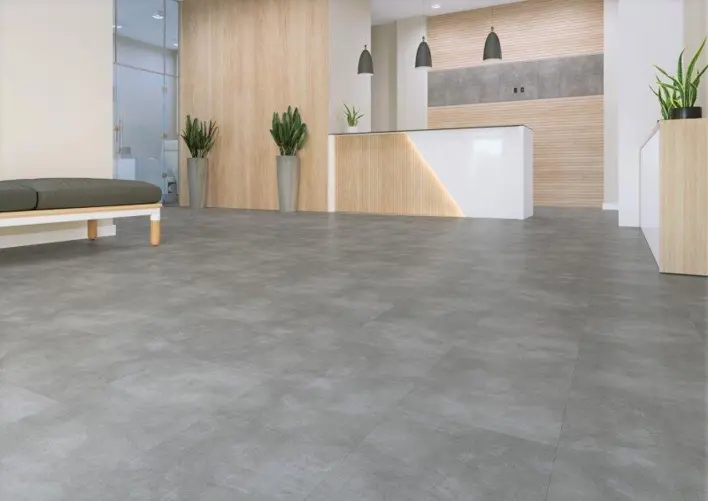 BiClick-vinyyliklikkilattia - Sendai harmaa betonilaatta