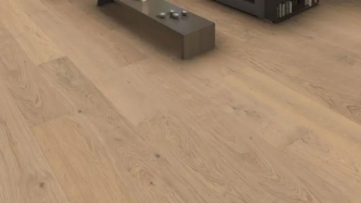 Haro lautalattia - Tammi vaaleanvalkoinen Sauvage harjattu nL+