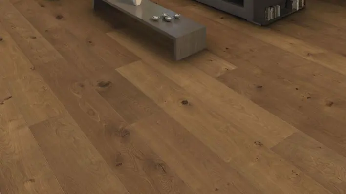 Haro lankkulattia - Afrikkalainen tammi Light invisible Universal harjattu nL+