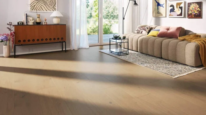 Haro lautalattia - Tammi hiekanharmaa Sauvage harjattu nD