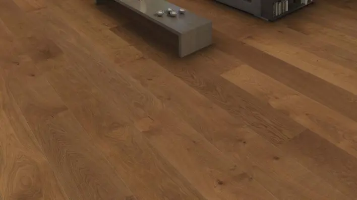 Haro lankkulattia - Savustettu tammi Markant harjattu nL+