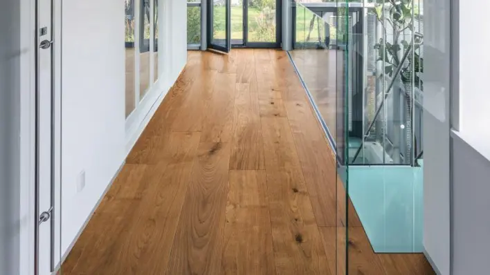 Haro lankkulattia - Savustettu tammi Sauvage harjattu nD