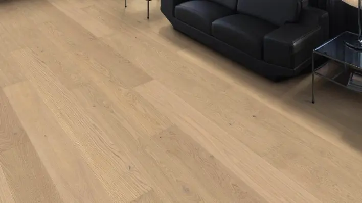 Haro lankkulattia - Tammi vaaleanvalkoinen Markant harjattu n+
