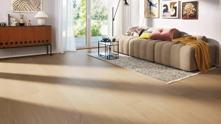 Haro lankkulattia - Tammi vaaleanvalkoinen Markant harjattu n+