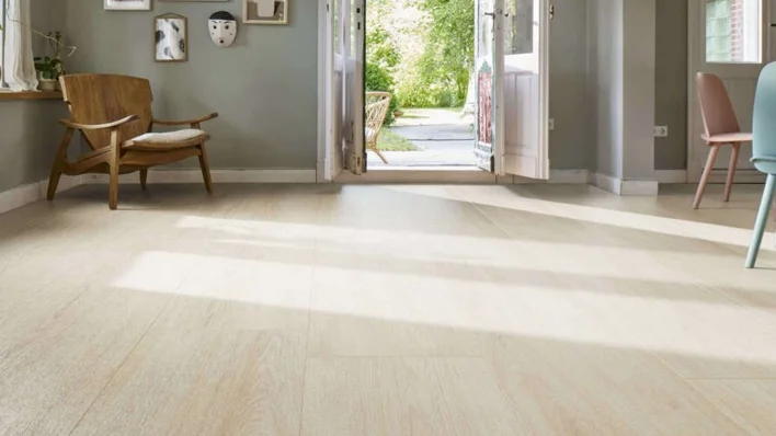 Haro laminaattilattia, Gran Via Aqua - Tammi Eleganza, kermanvalkoinen