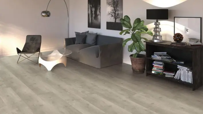 Haro laminatgulv, Gran Via - Eg Bergamo, Sølvgrå - LOPPUUNMYYNTI