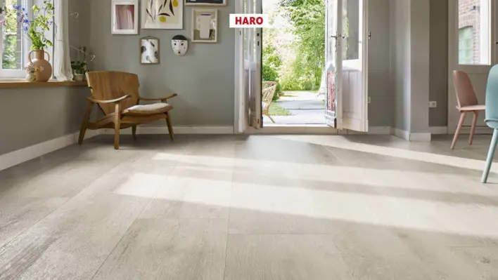 Haro laminatgulv, Gran Via - Eg Bergamo, Sølvgrå - LOPPUUNMYYNTI
