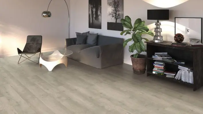 Haro laminaatti - Lankkulattia, Tammi Bergamo, Hopeanharmaa - JÄÄMYYNTI