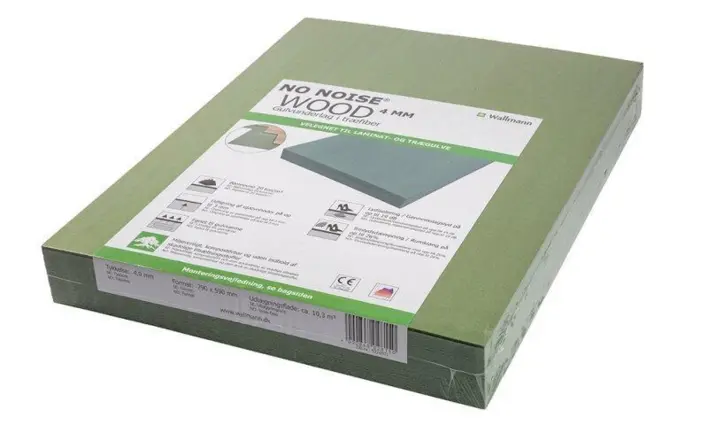 No Noise Wood lattia-alusta 4 mm.