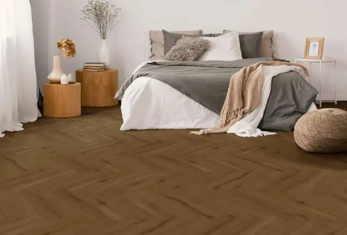 Meltex Dryback vinyylilattia, Tumma kalanruoto