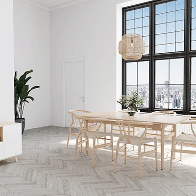 Wiking Q-loc Woodura Tammi ruotokuvio - Valkoinen kovavahaöljy