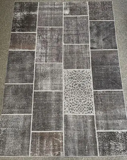 Vintage patchwork harmaa - LOPPUERÄ 160X230 CM