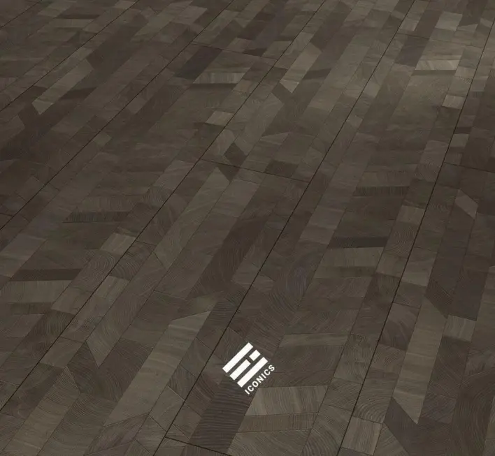 Parador Modular One - Cross Cut black Porestruktur Iconics, Plankeoptik