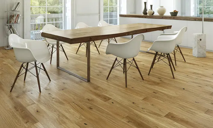 Puulattia - Tammi lankku, Gran Canyon, harjattu luonnöljy - KAMPANJA