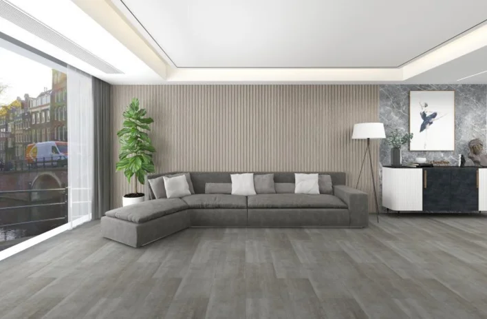 Meltex luksus vinyylilattia 7,5 mm, Harmaa betoni