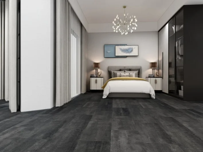 Meltex ylellinen vinyylilattia 7,5 mm, antrasiittibetoni